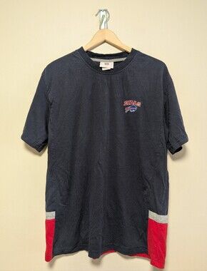 Buffalo Bills NFL Embroidered Colorblock T-Shirt Men's Large Bills Mafia